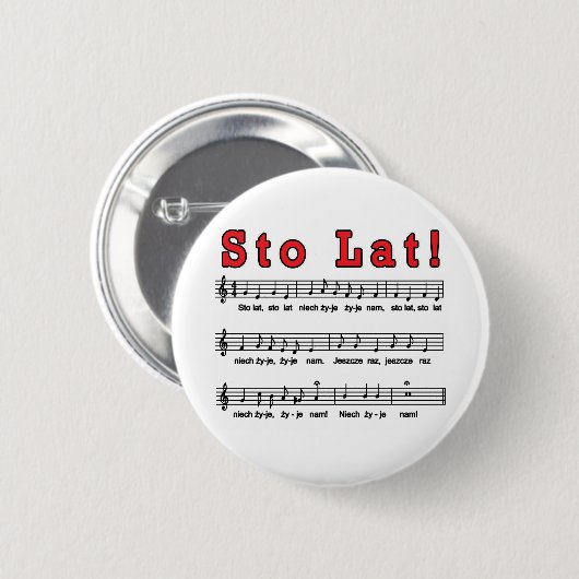 Sto Lat. Song Ronde Button 5,7 Cm (Voorkant /achterkant)