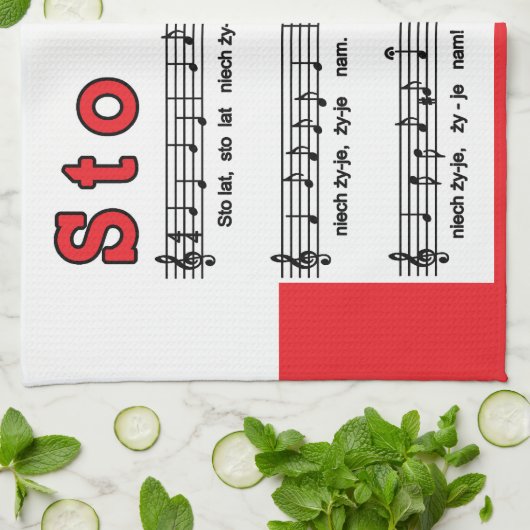 Sto Lat. Song Theedoek (Gevouwen)