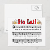 Sto Lat. Zong met Mokken voor bier Briefkaart (Voorkant / Achterkant)