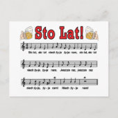 Sto Lat. Zong met Mokken voor bier Briefkaart (Voorkant)