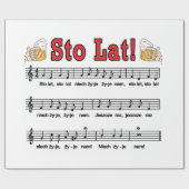 Sto Lat. Zong met Mokken voor bier Cadeaupapier (Vlak)