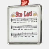 Sto Lat. Zong met Mokken voor bier Metalen Ornament (Links)