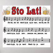 Sto Lat. Zong met Mokken voor bier Poster (Voorkant)