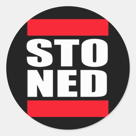 STO NED RONDE STICKER (Voorkant)