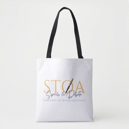 STOA Speech & Debate Canvas tas (Voorkant)