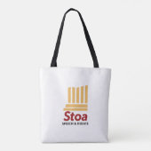 STOA Speech & Debate Canvas tas (Achterkant)