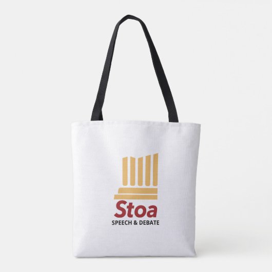 STOA Speech & Debate Canvas tas (Achterkant)
