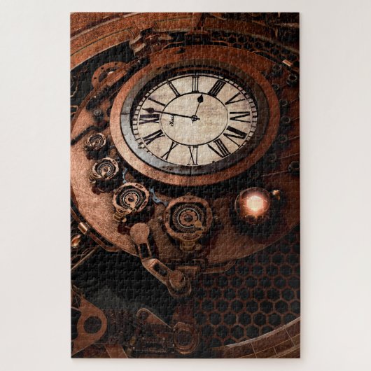 stoampunk-klokpuzzel legpuzzel (Verticaal)