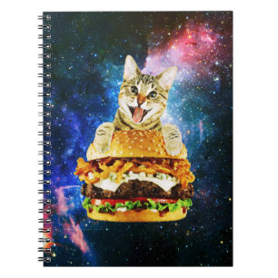 Stochamburger kat notitieboek