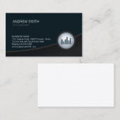 Stock Broker Financieel Stock Grafiekpictogram Visitekaartje (Voorkant / Achterkant)