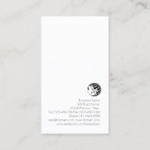 Stock Broker Goud Stock Chart Pictogram Visitekaartje (Achterkant)