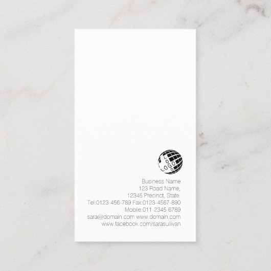 Stock Broker Goud Stock Chart Pictogram Visitekaartje (Achterkant)