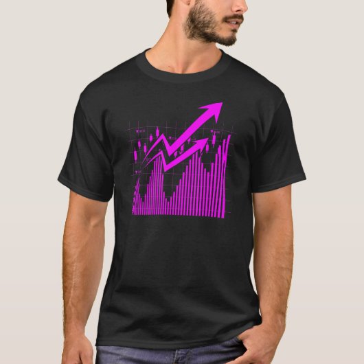 Stock Broker Hobby Trader Chart Analyst T-shirt (Voorkant)