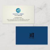 Stock Broker Investering Stock Grafiek Pictogram Visitekaartje (Voorkant / Achterkant)