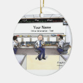 Stock Broker - Male Keramisch Ornament (Links)