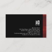 Stock Broker Vet Zwart Abstract Zonsondergang Grad Visitekaartje (Achterkant)