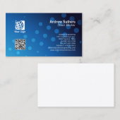 Stock Broker Visitekaartje Blauwe Stippen (Voorkant / Achterkant)