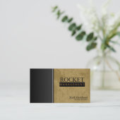 Stock Broker Visitekaartje - Khaki Professional (Staand voorkant)