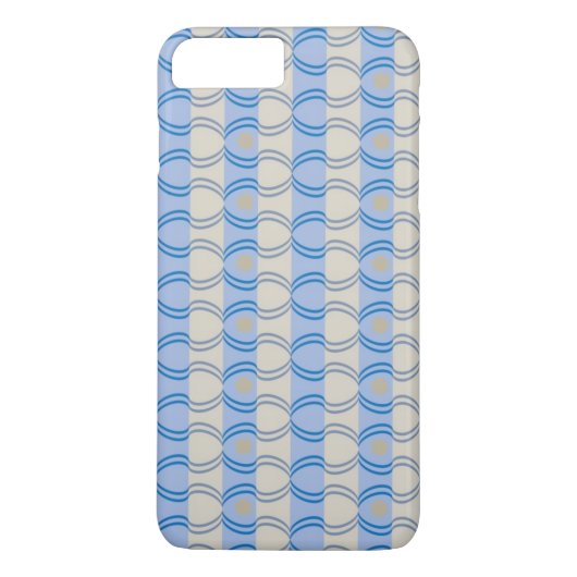 Stock Candystripe Blue Tan Case-Mate iPhone Case (Achterkant)