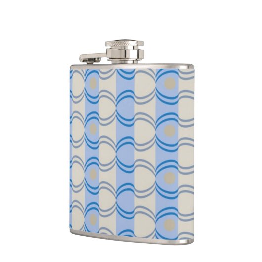 Stock Candystripe Blue Tan Heupfles (Links)