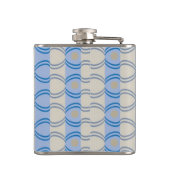 Stock Candystripe Blue Tan Heupfles (Achterkant)