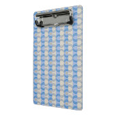 Stock Candystripe Blue Tan Mini Klembord (Angled2)