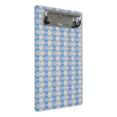 Stock Candystripe Blue Tan Mini Klembord (Schuin)