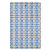 Stock Candystripe Blue Tan Mini Klembord (Achterkant)