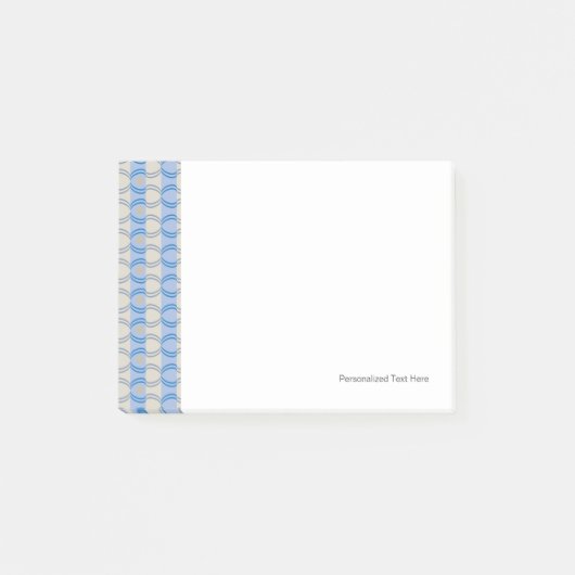 Stock Candystripe Blue Tan Post-it® Notes (Voorkant)