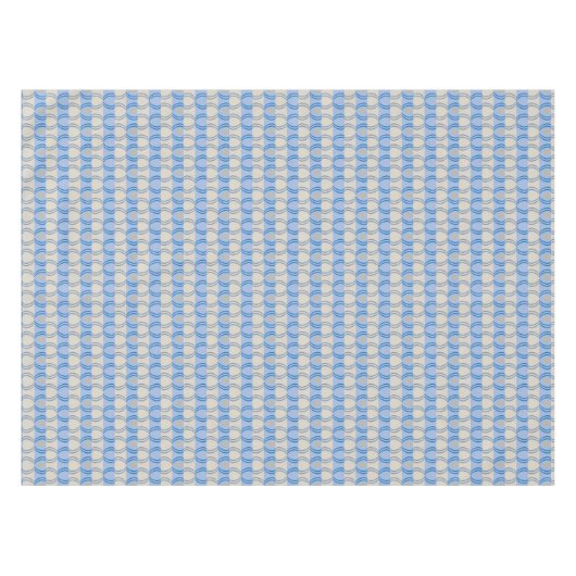 Stock Candystripe Blue Tan Tafelkleed (Voorkant (Horizontaal))