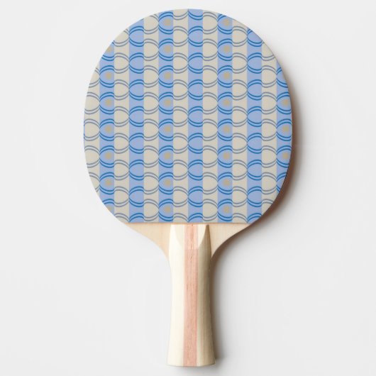 Stock Candystripe Blue Tan Tafeltennisbatje (Voorkant)