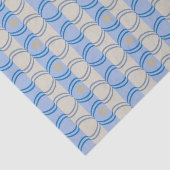 Stock Candystripe Blue Tan Tissuepapier (Detail)