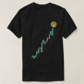 Stock Chart To The Moon Dogeangle DOGE Coin Crypto T-shirt (Design voorkant)