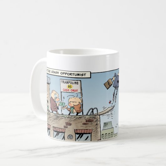 Stock Crash Opportunist Koffiemok (Voorkant links)