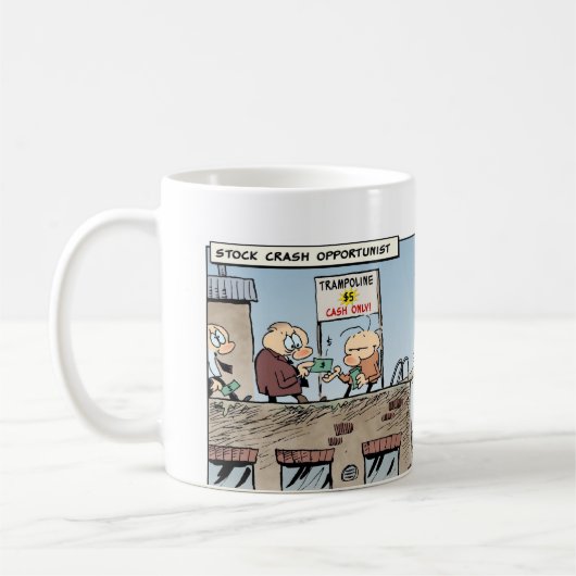 Stock Crash Opportunist Koffiemok (Links)