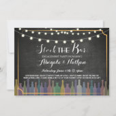 Stock De Bar Chalk Couple's Douche Uitnodiging (Voorkant)