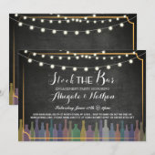 Stock De Bar Chalk Couple's Douche Uitnodiging (Voorkant / Achterkant)