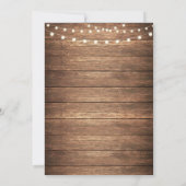 Stock de bar feestkoppel bruiloftsshower jute hout kaart (Achterkant)