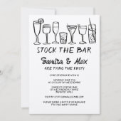 Stock de bar grillige cocktail Drink Verloving Kaart (Voorkant)