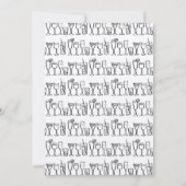 Stock de bar grillige cocktail Drink Verloving Kaart (Achterkant)