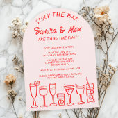 Stock de bar grillige cocktail Drink Verloving Kaart