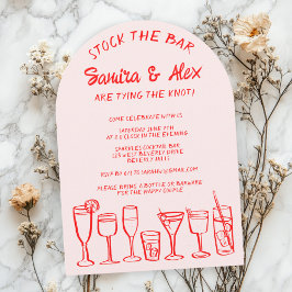 Stock de bar grillige cocktail Drink Verloving Kaart