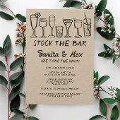 Stock de bar grillige cocktail Drink Verloving Kaart