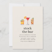 Stock de Bar Housewarming Party Uitnodigen Kaart (Voorkant)