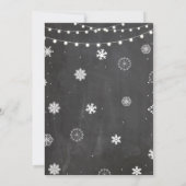 Stock De Bar Kerst Sneeuwvlok Krijt Uitnodiging (Achterkant)