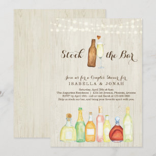 Stock de Bar Koppel Bruiloft Rehearsal Verloving Kaart