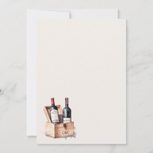 Stock de bar koppels bruiloft douche kaart (Achterkant)