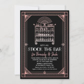 Stock de Bar Koppels Coed Shower Uitnodiging (Voorkant)