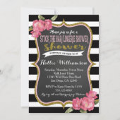 Stock de Bar & Lingerie Bruids Douche Uitnodiging (Voorkant)