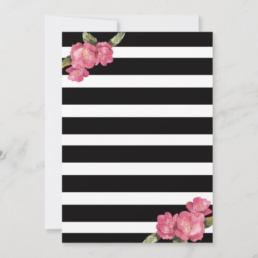 Stock de Bar & Lingerie Bruids Douche Uitnodiging (Achterkant)